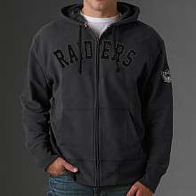 47 Brand Oakland Raiders Gametime Full Zip Hooded Sweatshirt 