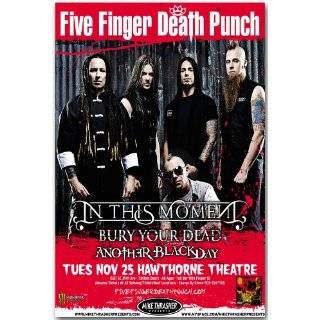  Five Finger Death Punch Poster   W Concert Flyer   War Is 