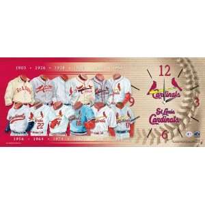 St Louis Cardinals Evolution Clock