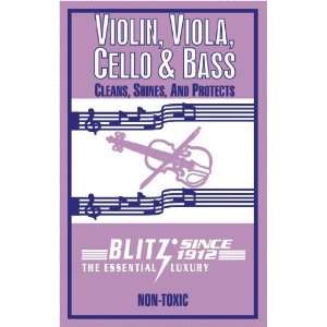  Blitz Violin and Viola Polishing Cloth Set Musical 