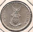 PHILIPPINES U S A 1945 D 20 CENTAVOS COINS MOSTLY BU  