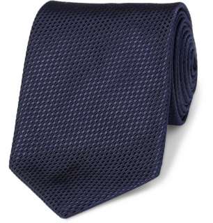   Accessories > Ties > Neck ties > Woven Silk and Cotton Blend Tie