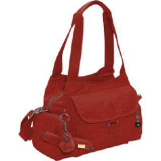 Handbags Kipling Fairfax Medium Shoulder Bag Red Shoes 