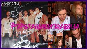 Maroon 5 Autographed SIGNED CD Adam Levine James COA  