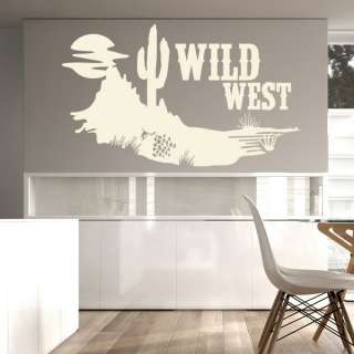 WANDTATTOO WANDSTICKER Wild West NEU Deko Western  
