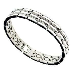  Mens Magnetic Titanium Therapy Golf Bracelet T4: Jewelry