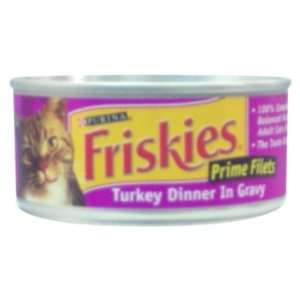 Friskies Filet of Turkey Dinner In Gravy Cat Food 5.5 oz (Pack of 24)