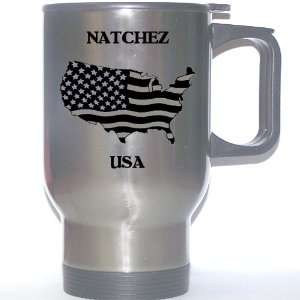  US Flag   Natchez, Mississippi (MS) Stainless Steel Mug 