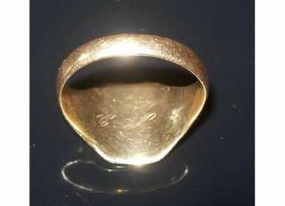 Antique 1890s MASONIC RING 14K Gold sz 8.25 ingraved mason freemason 