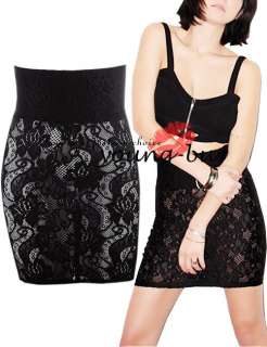 Black Waisted Tight Skirt US Sz 4 6 8 10 12 14 w1423  