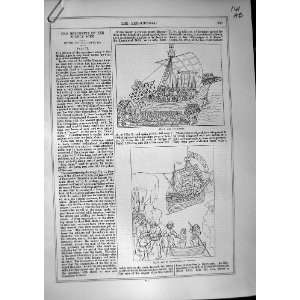    Art Journal 1870 Merchants Ship Galley Richard Earl