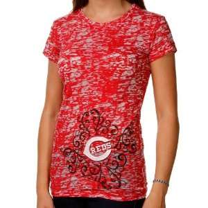   Burnout Premium Crew T shirt   Red:  Sports & Outdoors