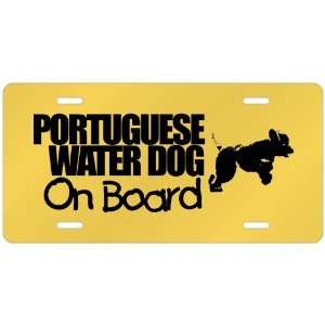    Portuguese Water Dog On Board  License Plate Dog