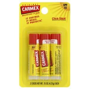  Carmex Lip Balm, Moisturizing, Original, 3 ct. Health 
