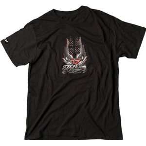  FLY RACING TROPHY CASUAL MX OFFROAD T SHIRT BLACK 2XL Automotive