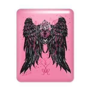    iPad Case Hot Pink Heart Locket with Wings 
