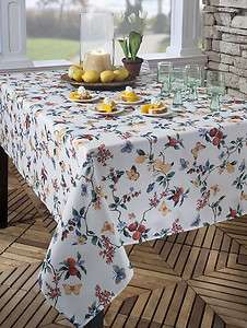 Spring Papillon Spillproof Indoor/ Outdoor 60 X 104 Tablecloth 