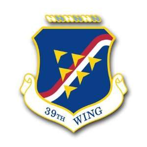  US Air Force 39th Wing Decal Sticker 3.8 6 Pack 