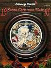 1995 santa christmas plate holiday cat snow cross stitch pattern