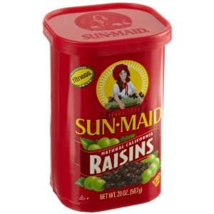 Sun Maid Natural California Raisins, 20 Ounce:  Grocery 