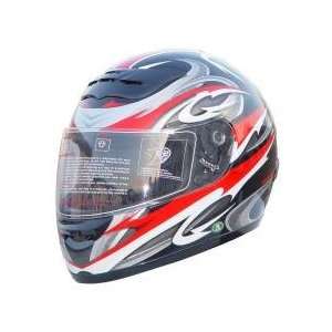  DOT Full Face Yellow Graphic Motorcycle Helmet: Automotive