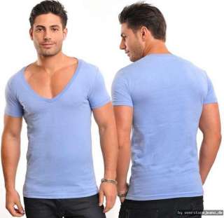 Wasabi Deep V Neck T Shirt Xtrem V Ausschnitt Trendy WSB Wear GRM XXL 