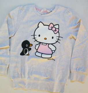 Hello Kitty Pullover Shirt Samtdruck neu 86/92/98/104/110/116/122 