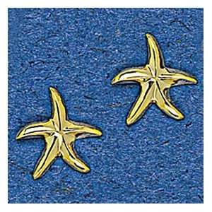   Edwards 14K Gold 20MM Hawaiian Starfish Earring