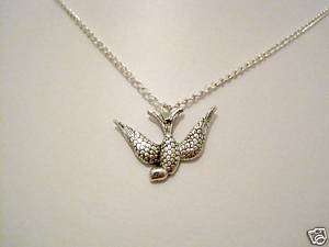 SWALLOW BIRD* Ditsy Necklace chain Tattoo Sailor Jerry  