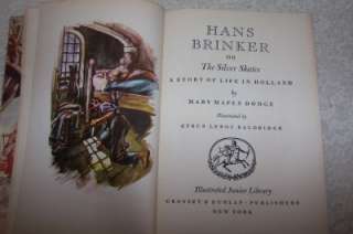 Vintage 1945 Hans Brinker Or The Silver Skates Book  