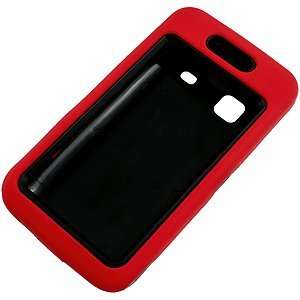  Dual Layer Armor Case for Samsung Galaxy Prevail M820, Red 