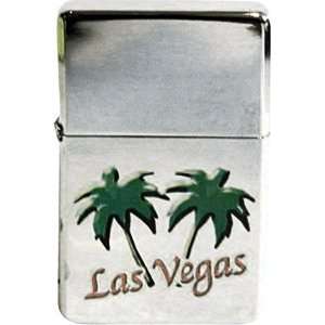  Las Vegas Palm Trees Refillable Metal Lighter ZP 0309 