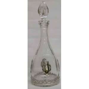    Crystal & Sterling Silver Bottle, Wine Decanter: Kitchen & Dining