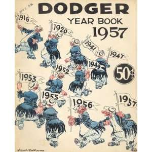  1957 Brooklyn Dodgers Official Yearbook