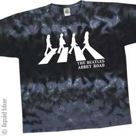 New THE BEATLES Abbey Road Tie Dye T Shirt  