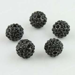   PCS CRYSTAL DISCO BALL SPACER LOOSE BEADS JEWELRY FINDINGS 10MM  