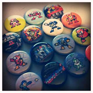 MEGA MAN 2 set of 15 1 buttons pins NES ROCKMAN X  