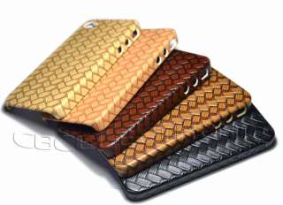 Wholesale 5pc/lot New Bamboo weaving design Hard case cover for iphone 