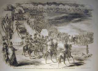 Abington Massachusetts Volunteer Militia in Review 1853  