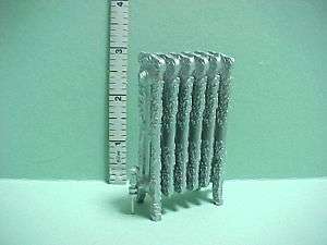 Silver Heating Register/Radiator  Dollhouse Miniature  