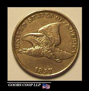 1857 FLYING EAGLE Penny Cent VF VERY FINE CONDITION Inv# 20819 
