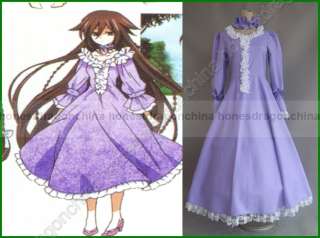 Pandora Hearts Alice Purple Dress Cospaly Costume  