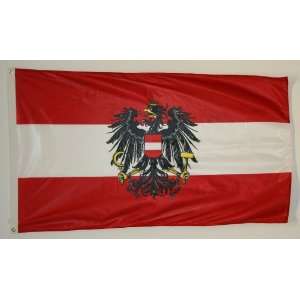 QUALITÄT Flagge ÖSTERREICH mit Wappen Adler Fahne, Grösse ca 