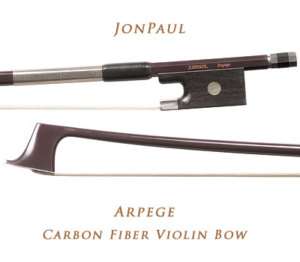 JonPaul Arpege Model Carbon Fiber 4/4 Violin Bow  