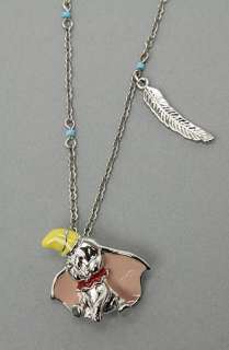 Disney Couture Jewelry The Dumbo and Feather Pendant Necklace 