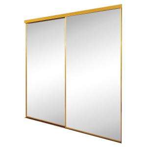  In. Steel Aztec Gold Mirror Bi Fold Door Econoline 
