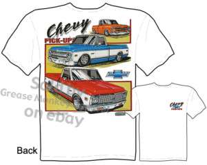 Chevy 1967   1972 Pickup T shirt, Truck T Shirt Sz M 3X  