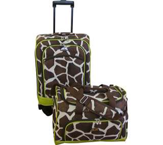 American Flyer Travelware Animal Print 2 piece Spinner Luggage Set 