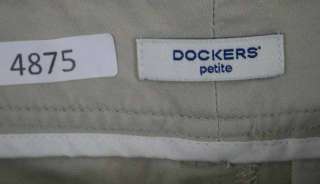 Dockers sz 14P Petite Womens Beige Khaki Skort Shorts Skirt NP22 