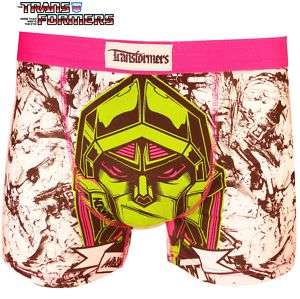 UWear Mens Licensed Boxer Shorts   Transformers Green  